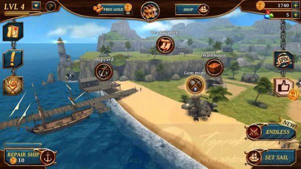 ships of battle age of pirates mod apk download