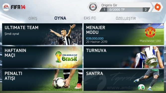 FIFA 14 v1.3.6.1 MOD APK TÜM KİLİTLER AÇIK