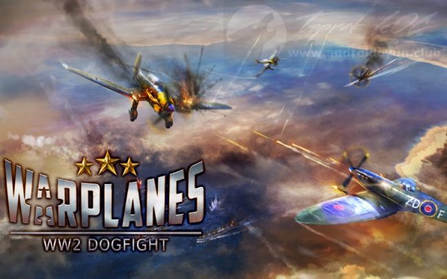 Jogo de Avião Caça Para Celular Warplanes: WW2 Dogfight Android Gameplay  Online Multiplayer 
