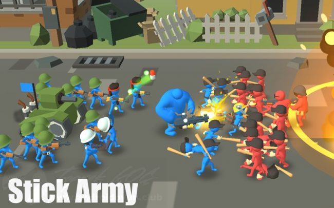 stick army mod apk free purchases