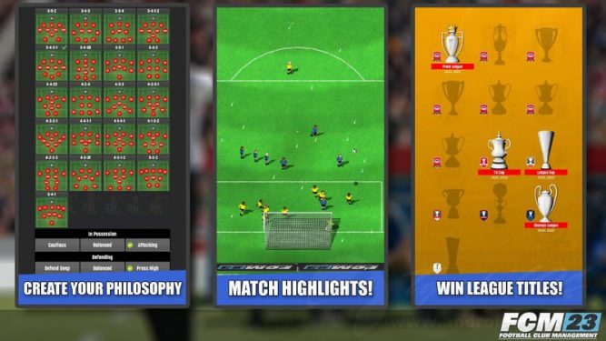 Football Club Management 2023 v1.0.5 MOD APK  PARA HİLELİ